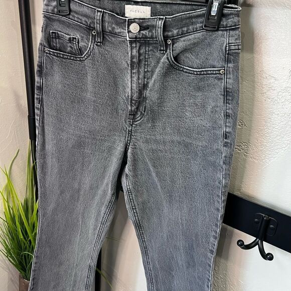 PacSun Stretch Crop Boot cut jeans high waist Black wash size 27 - Picture 6 of 16